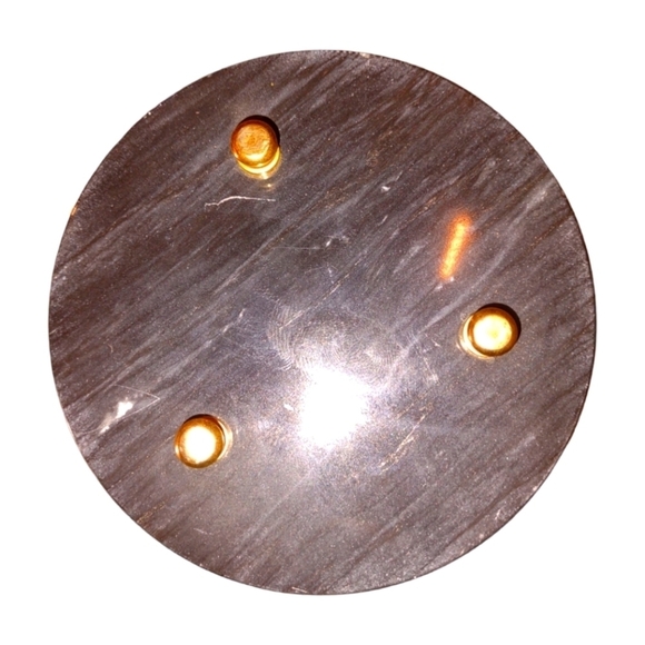 VINTAGE Marble Hour Glass with Brass Studs - Picture 3 of 3